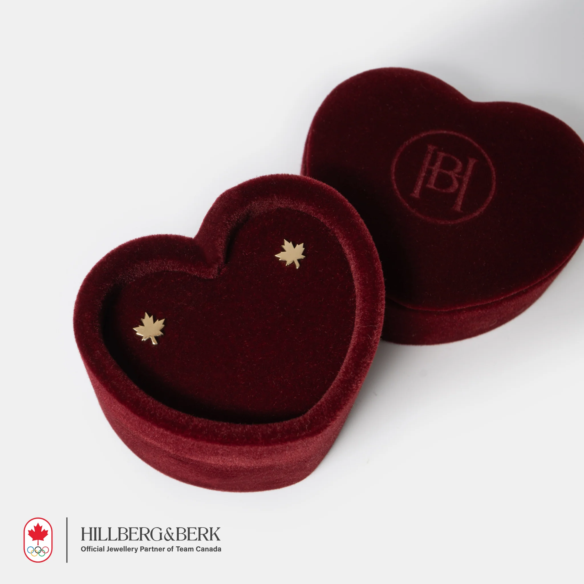 10k Maple Leaf Stud Earrings - Image 3