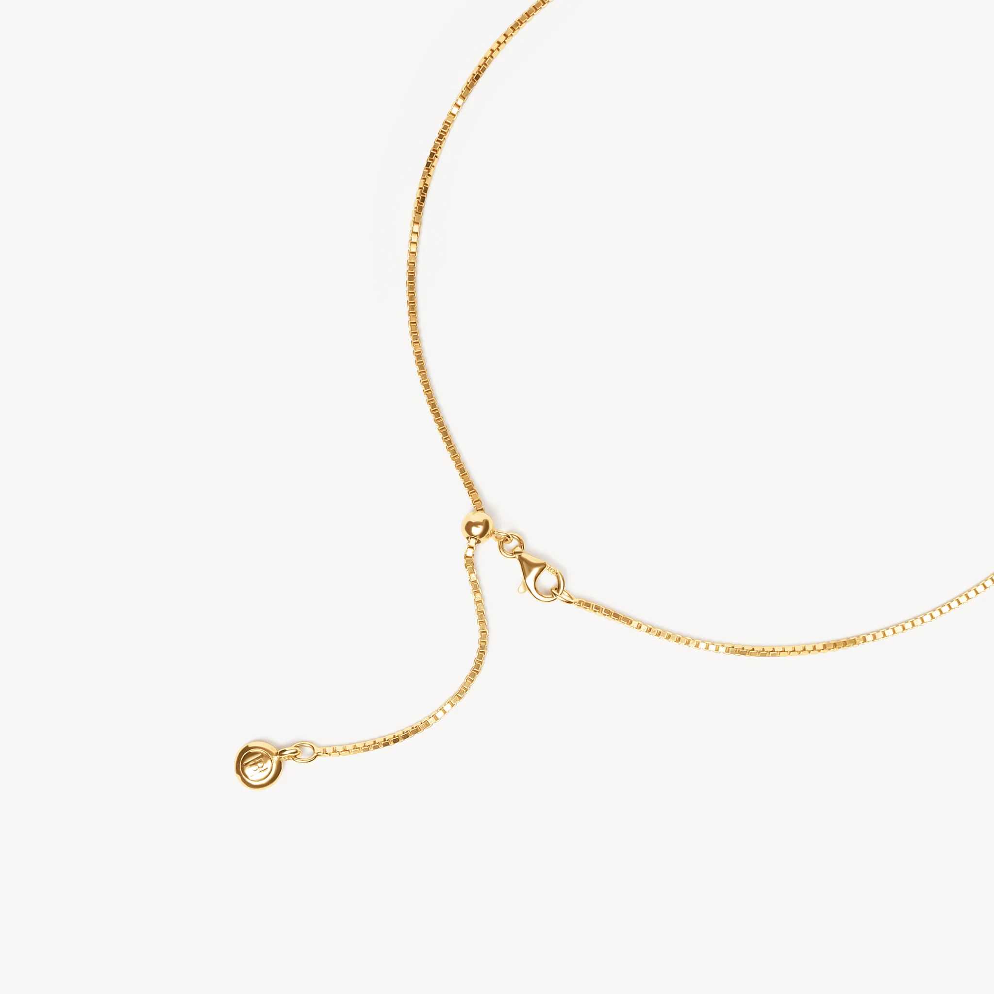 Box Chain Slider Necklace - Image 6