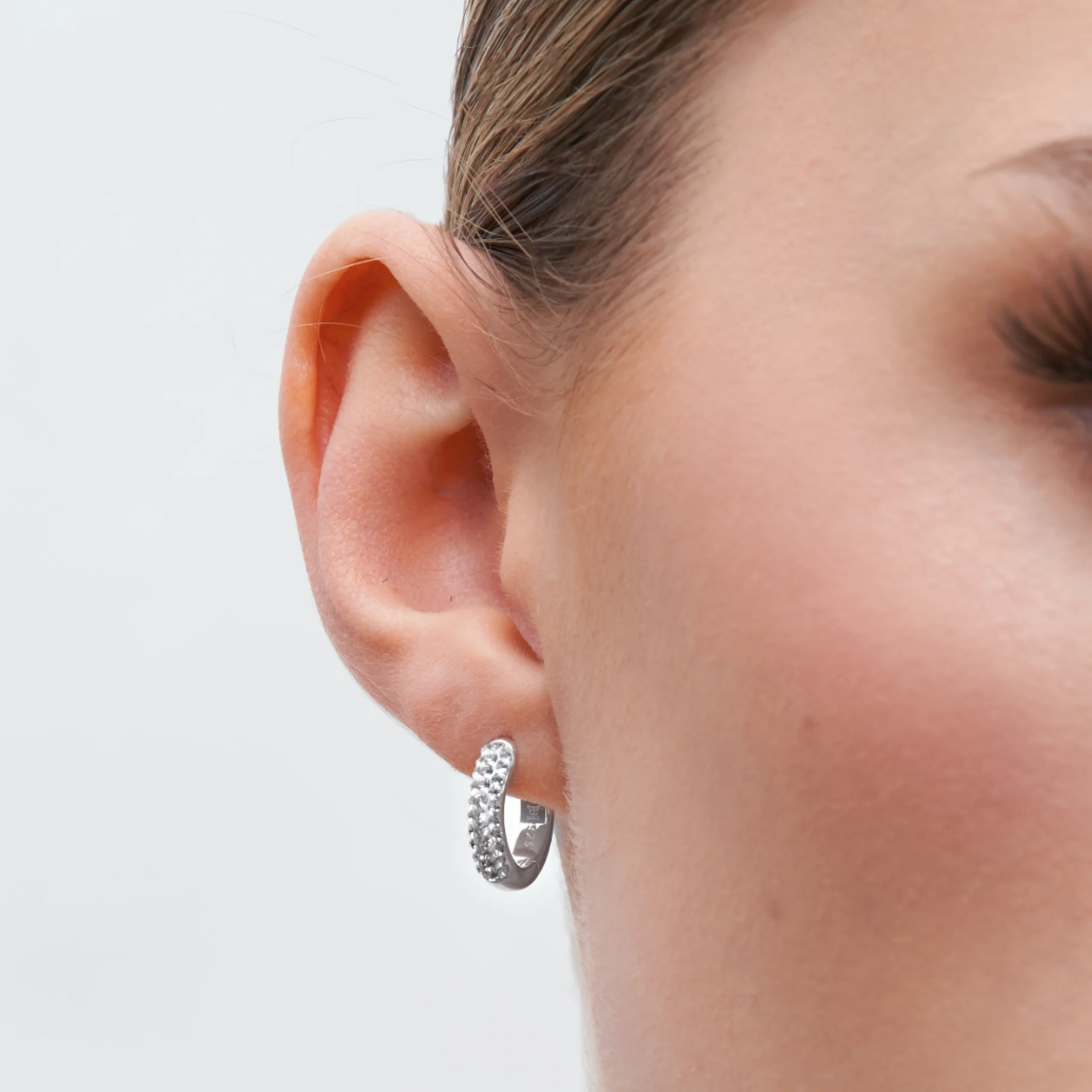 Always On Sparkle Hoop Earrings - Image 14