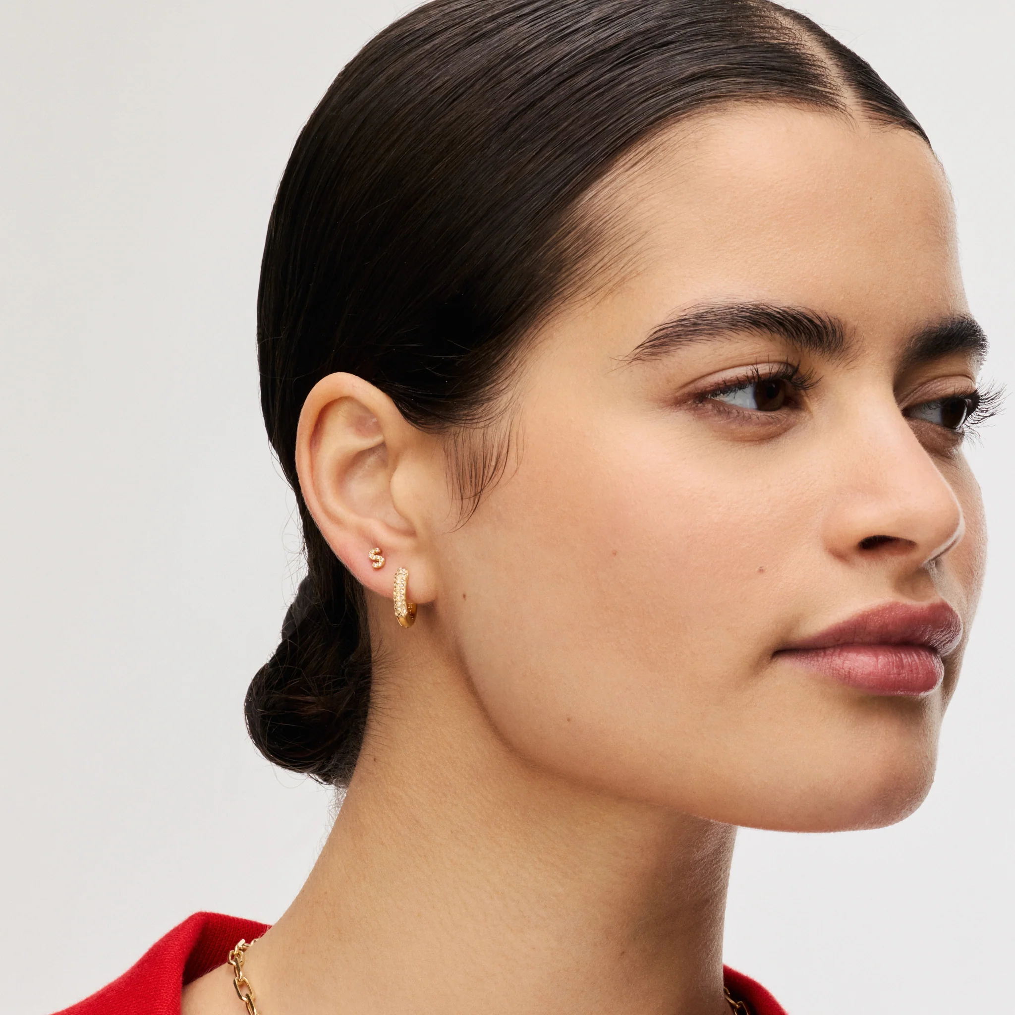 Always On Sparkle Hoop Earrings - Image 3