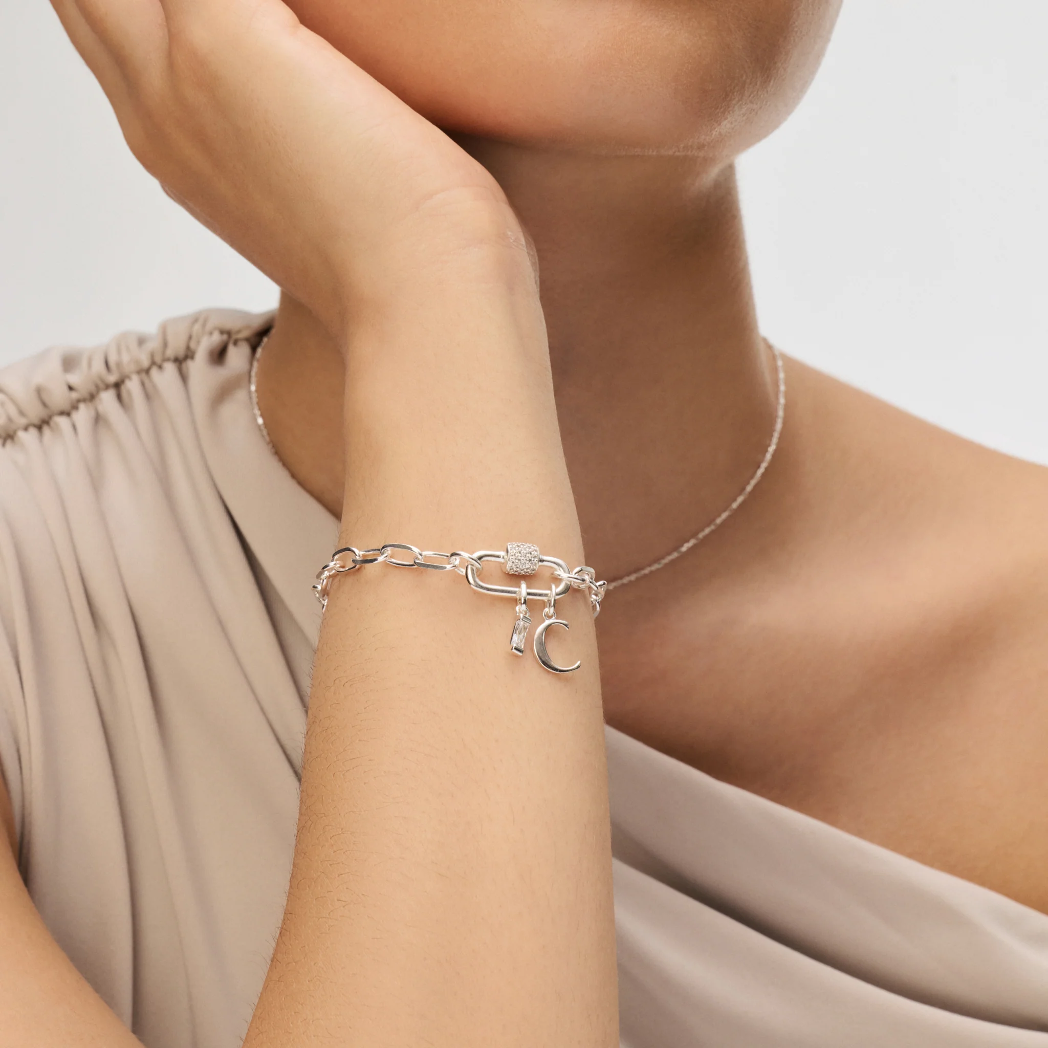 Sterling Silver Letter Charm - Image 4