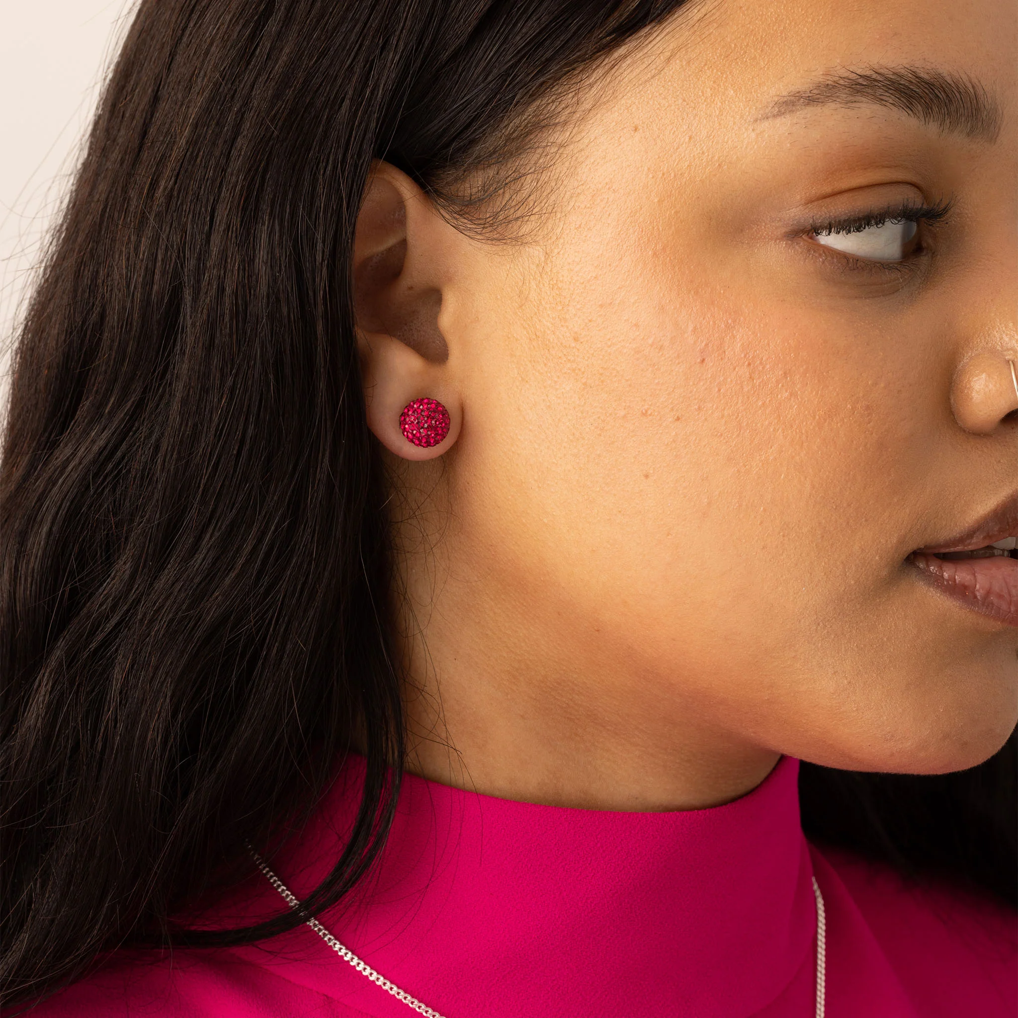 Medium Birthstone Sparkle Ball™ Stud Earrings - Image 13