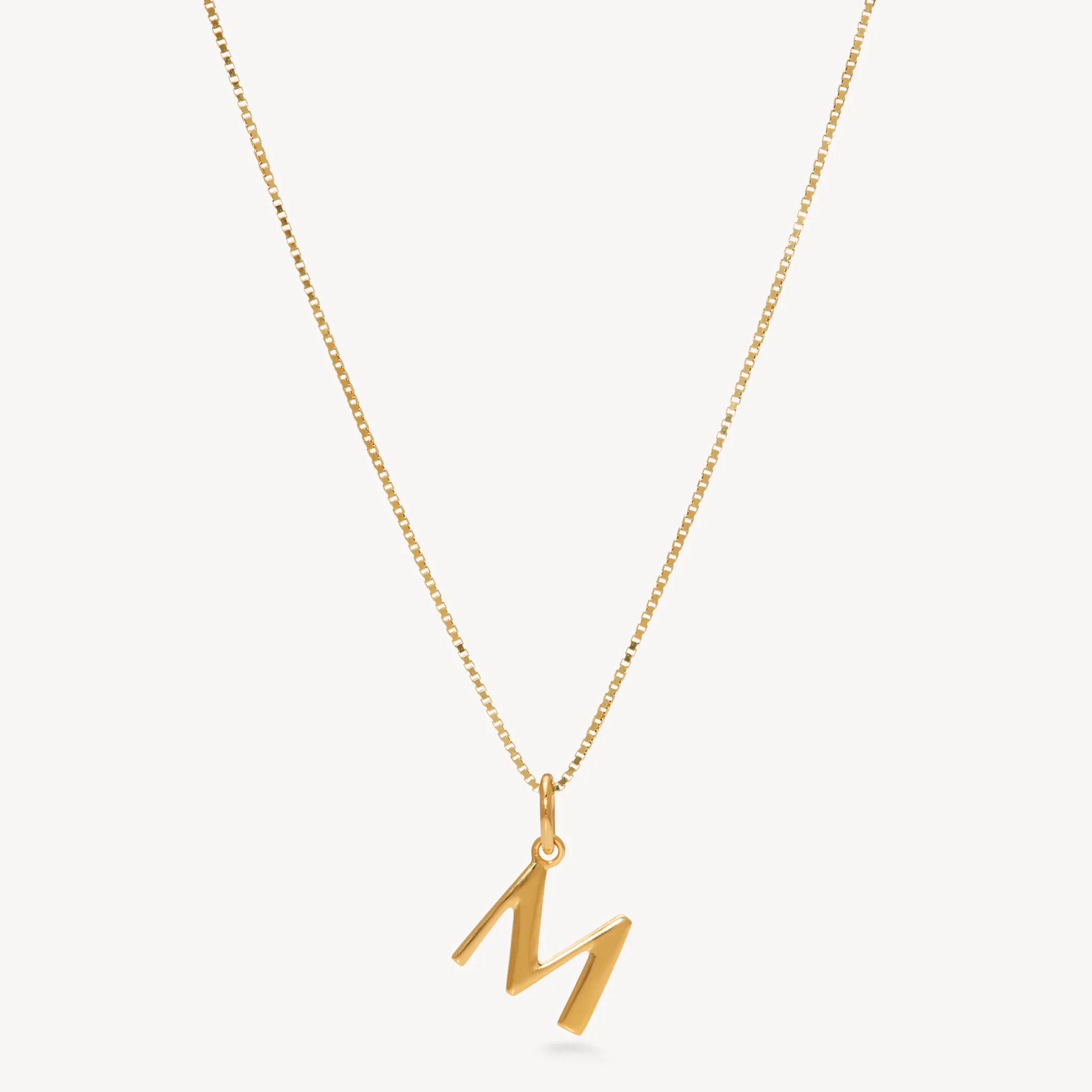 14k Gold Vermeil Letter Necklace - Image 15