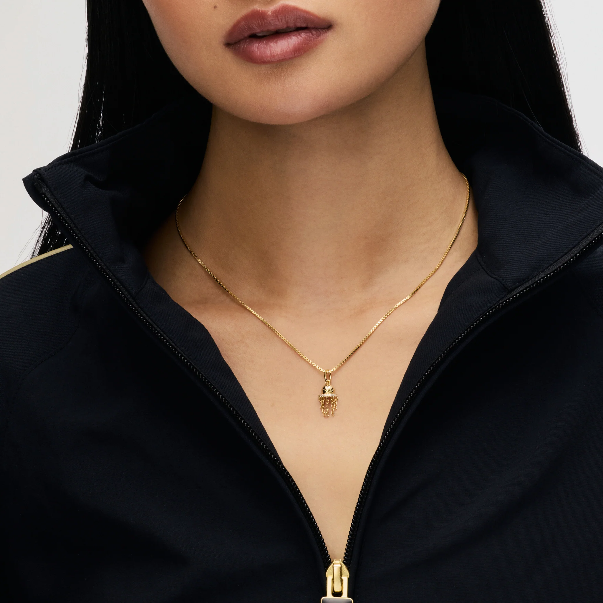 Box Chain Slider Necklace - Image 5