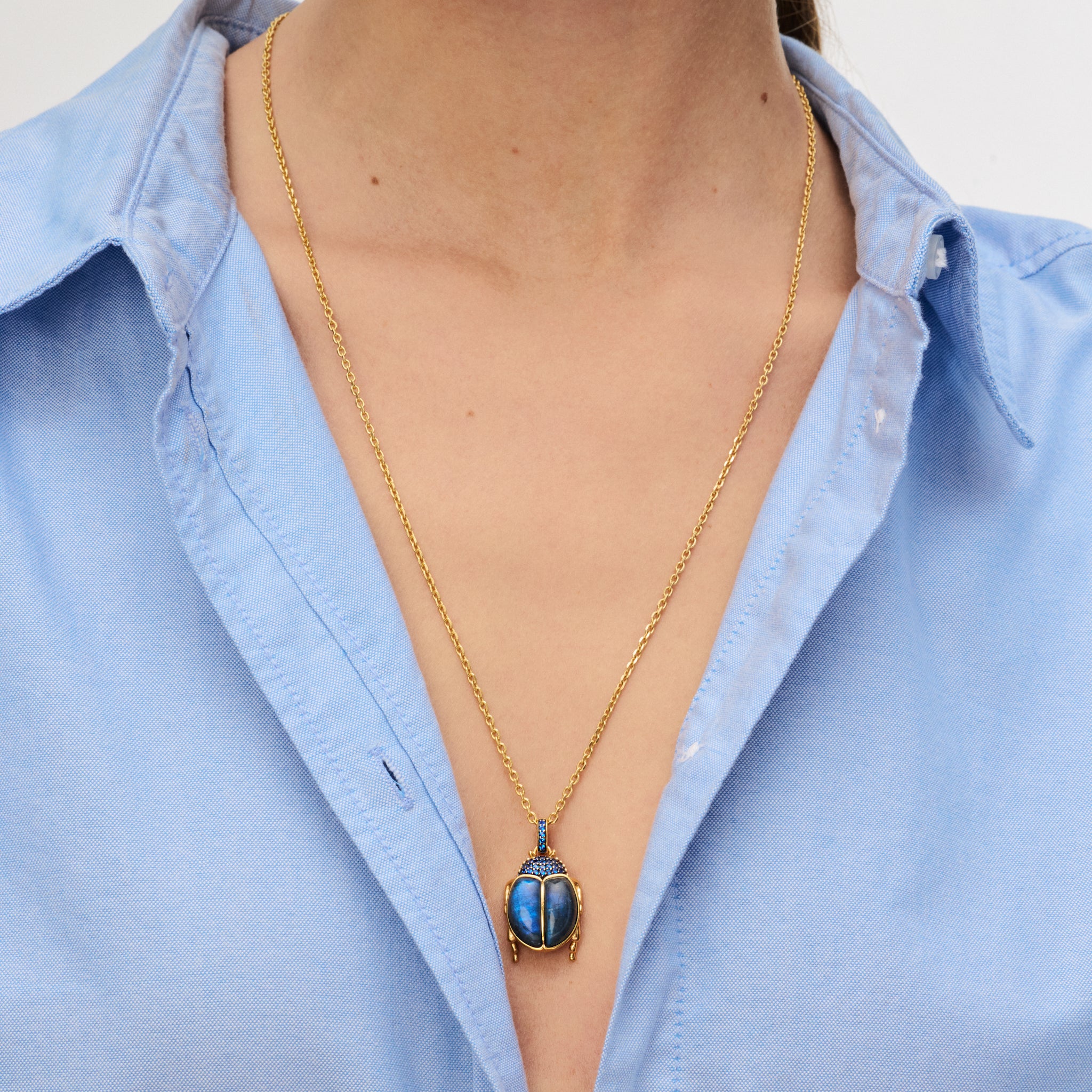 Rolo Slider Chain Necklace - Image 3