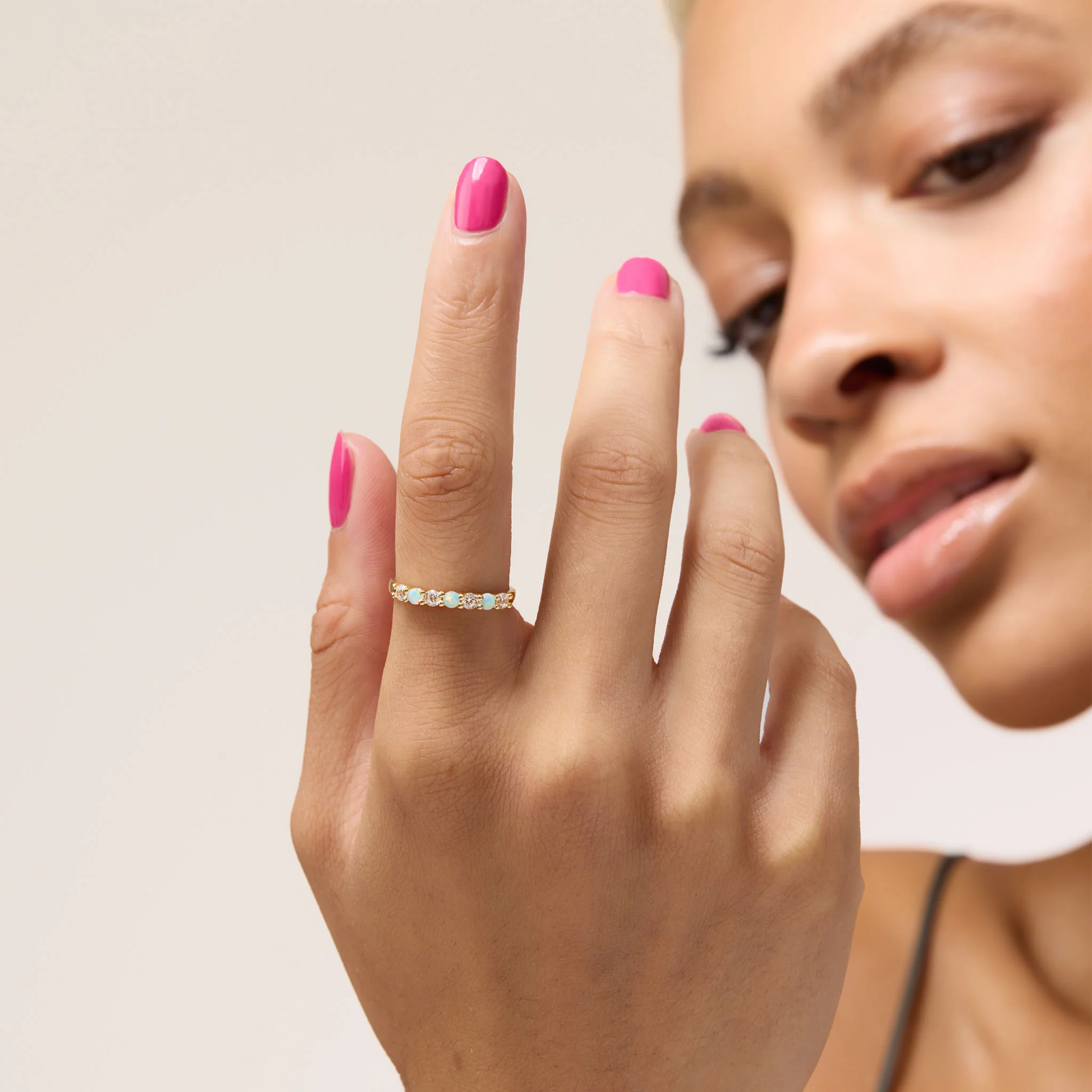 Lineup Opal Stacking Ring - Image 9