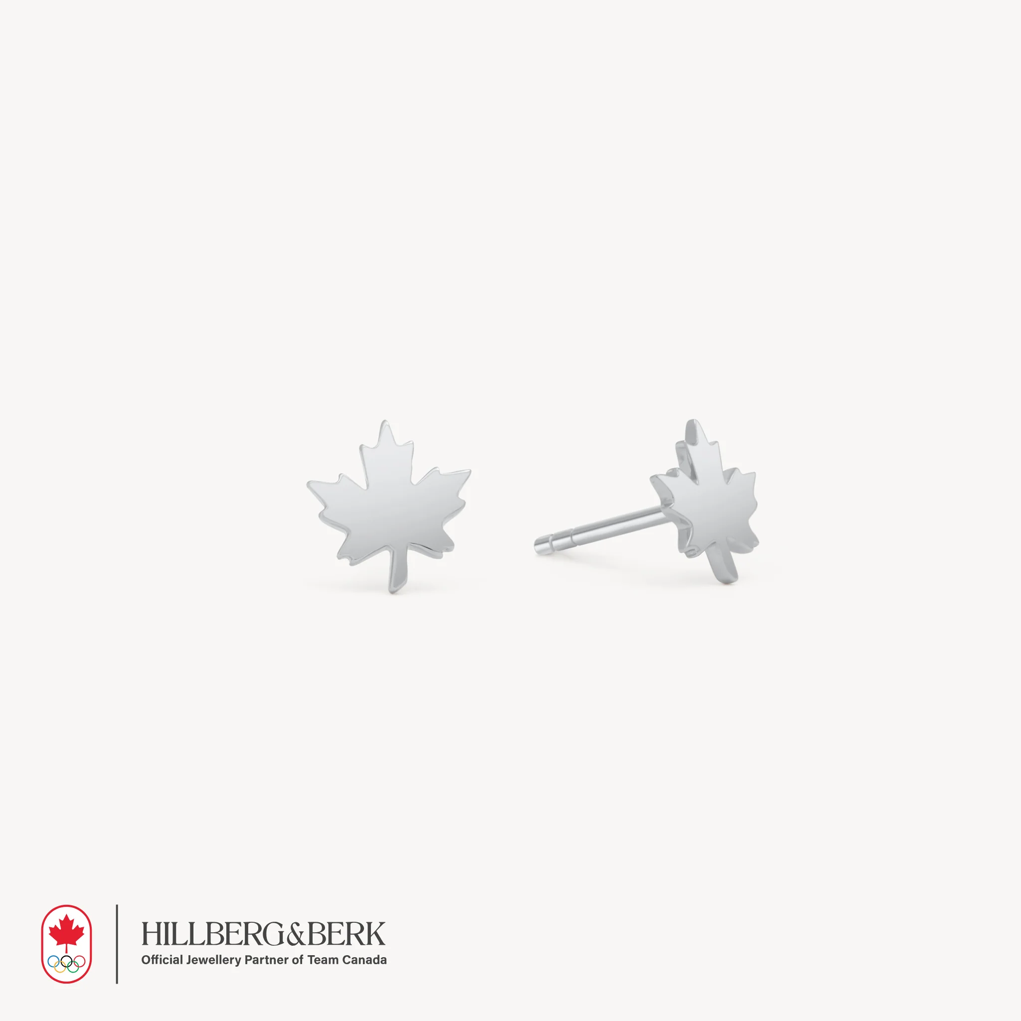 Maple Leaf Stud Earrings - Image 4