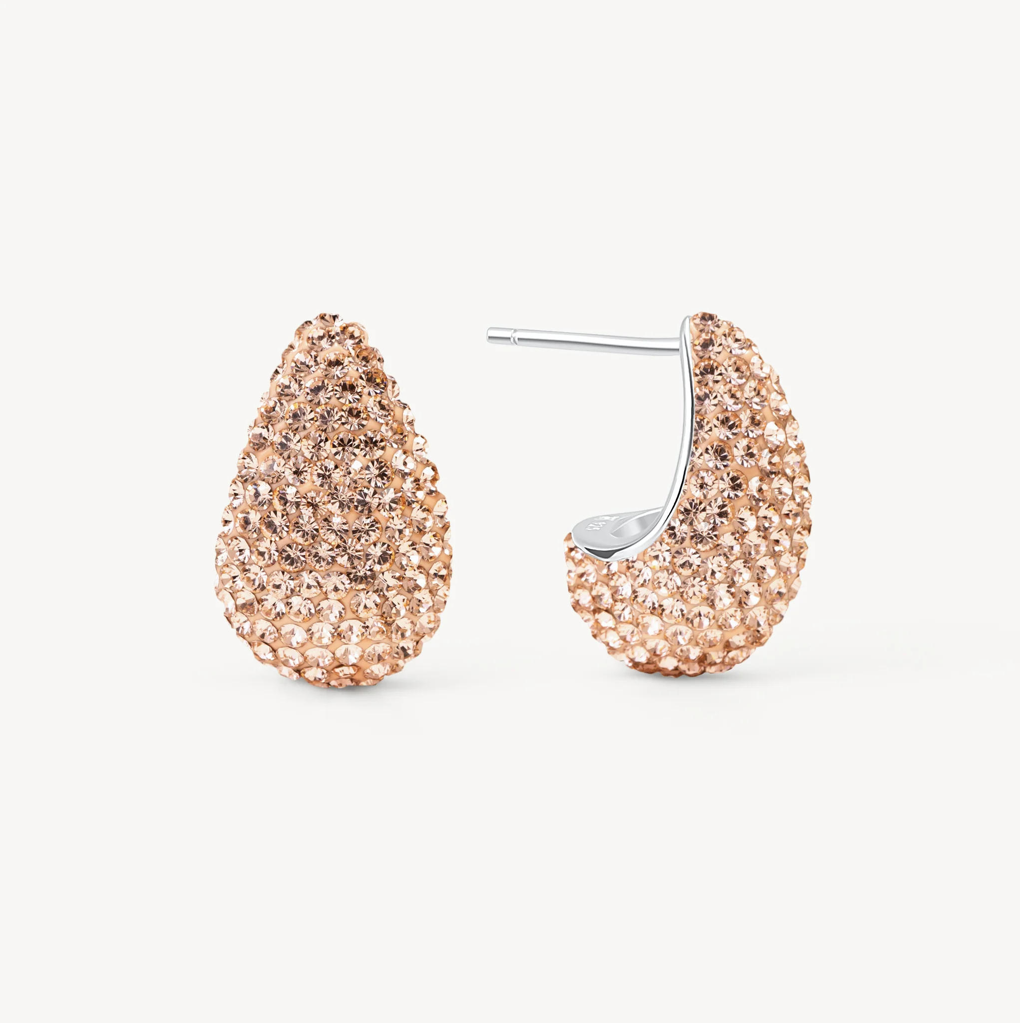 Mini Dream Puff Sparkle Stud Earrings - Image 4