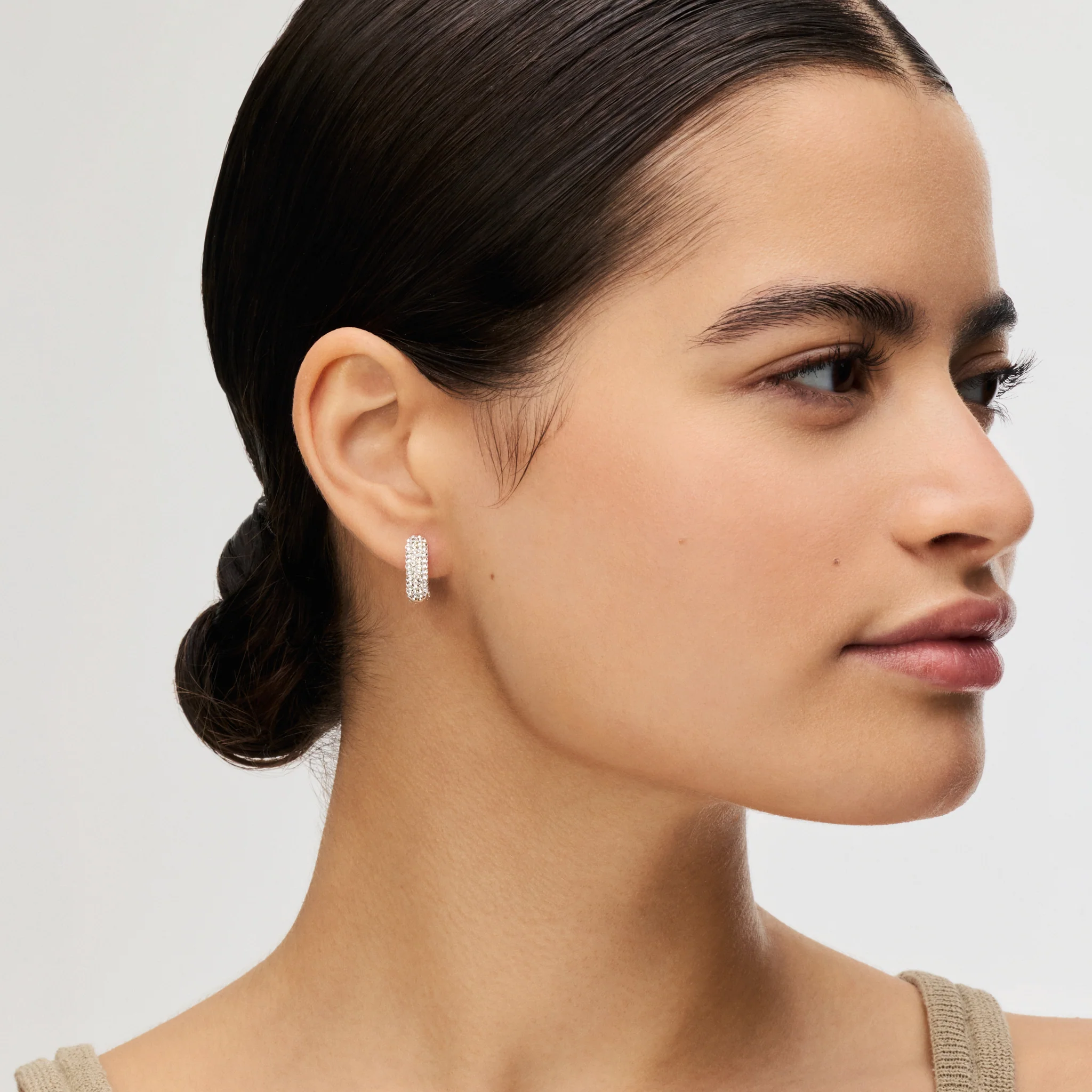 Small Sparkle Hoop Earrings - Image 11