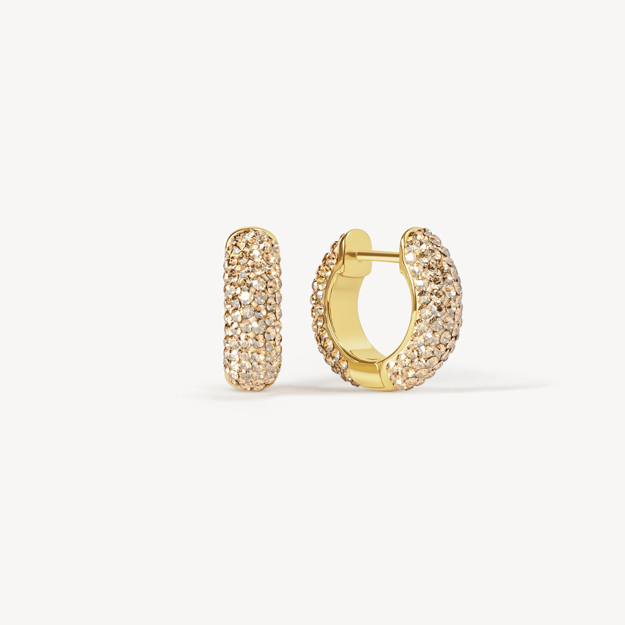 Small Sparkle Hoop Earrings - Image 13