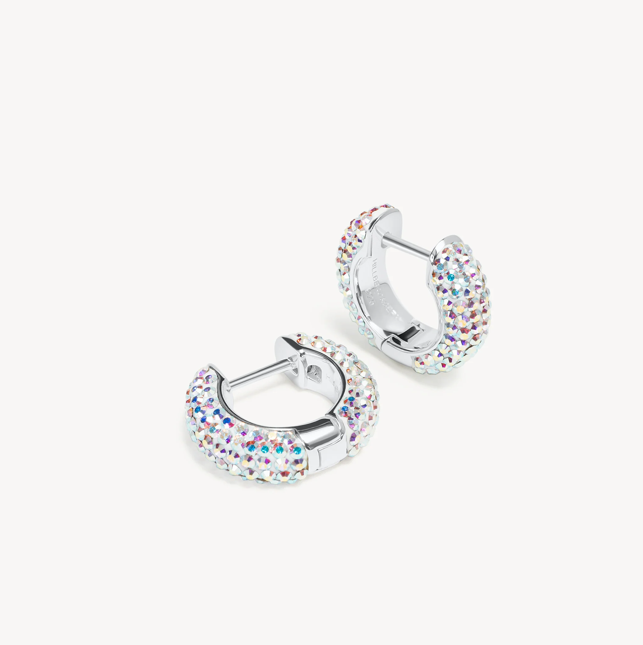 Small Sparkle Hoop Earrings - Image 9