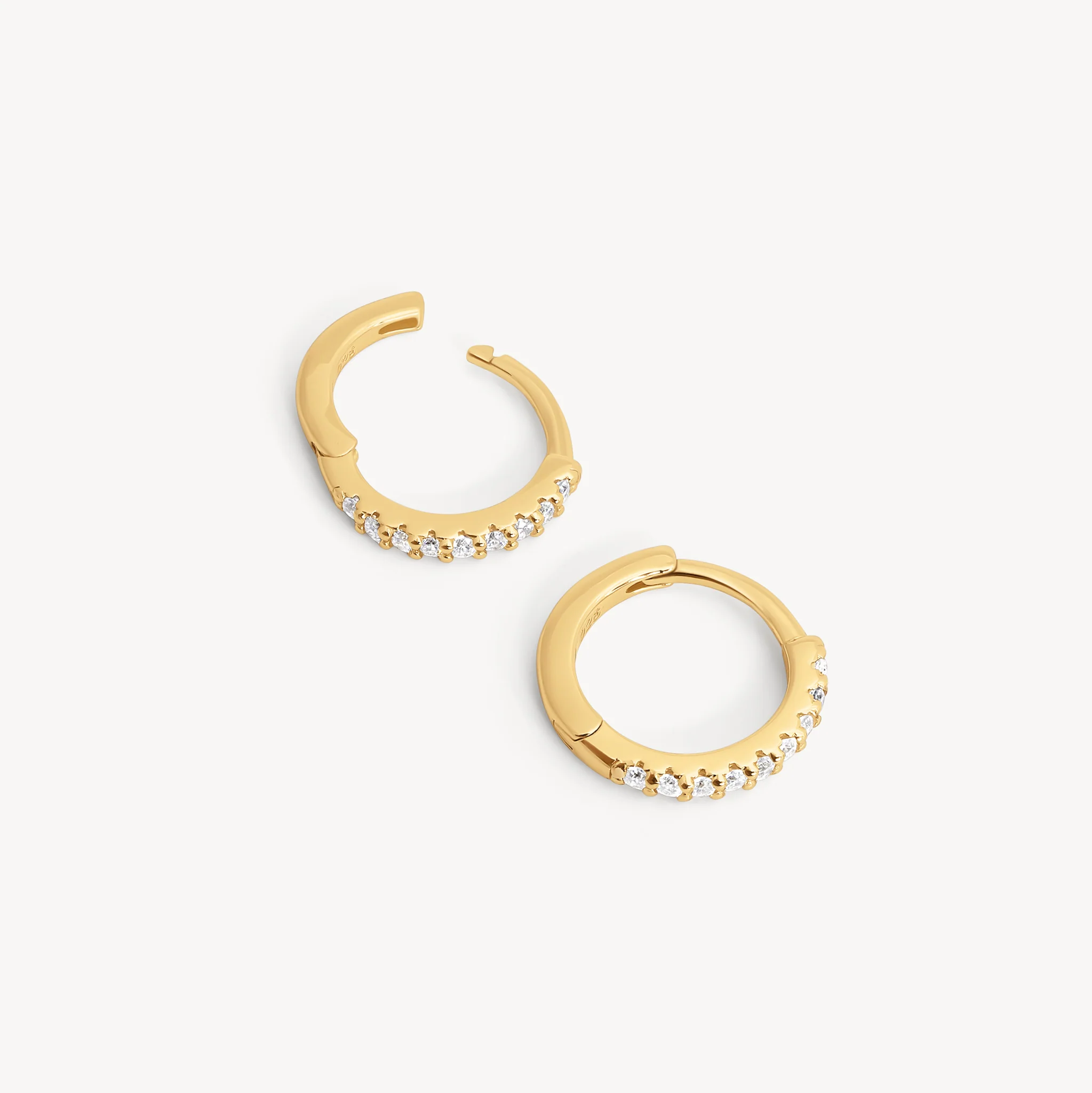 Mini Pavé Hoop Earrings - Image 5