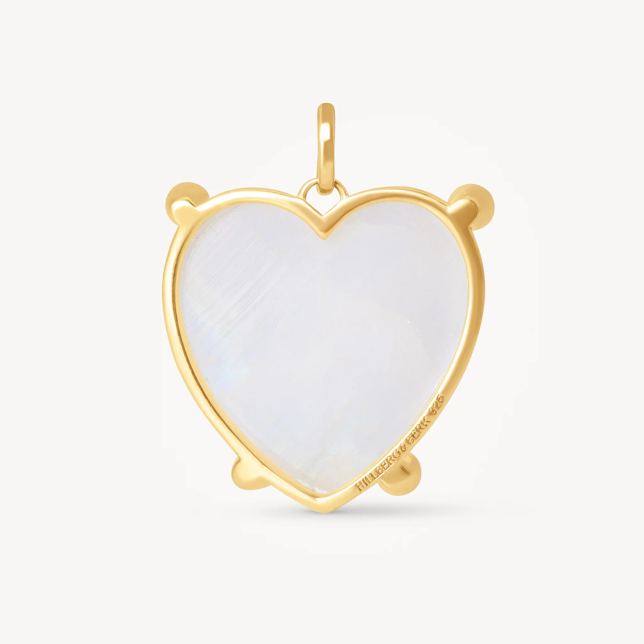 Statement Rainbow Moonstone Heart Charm - Image 5