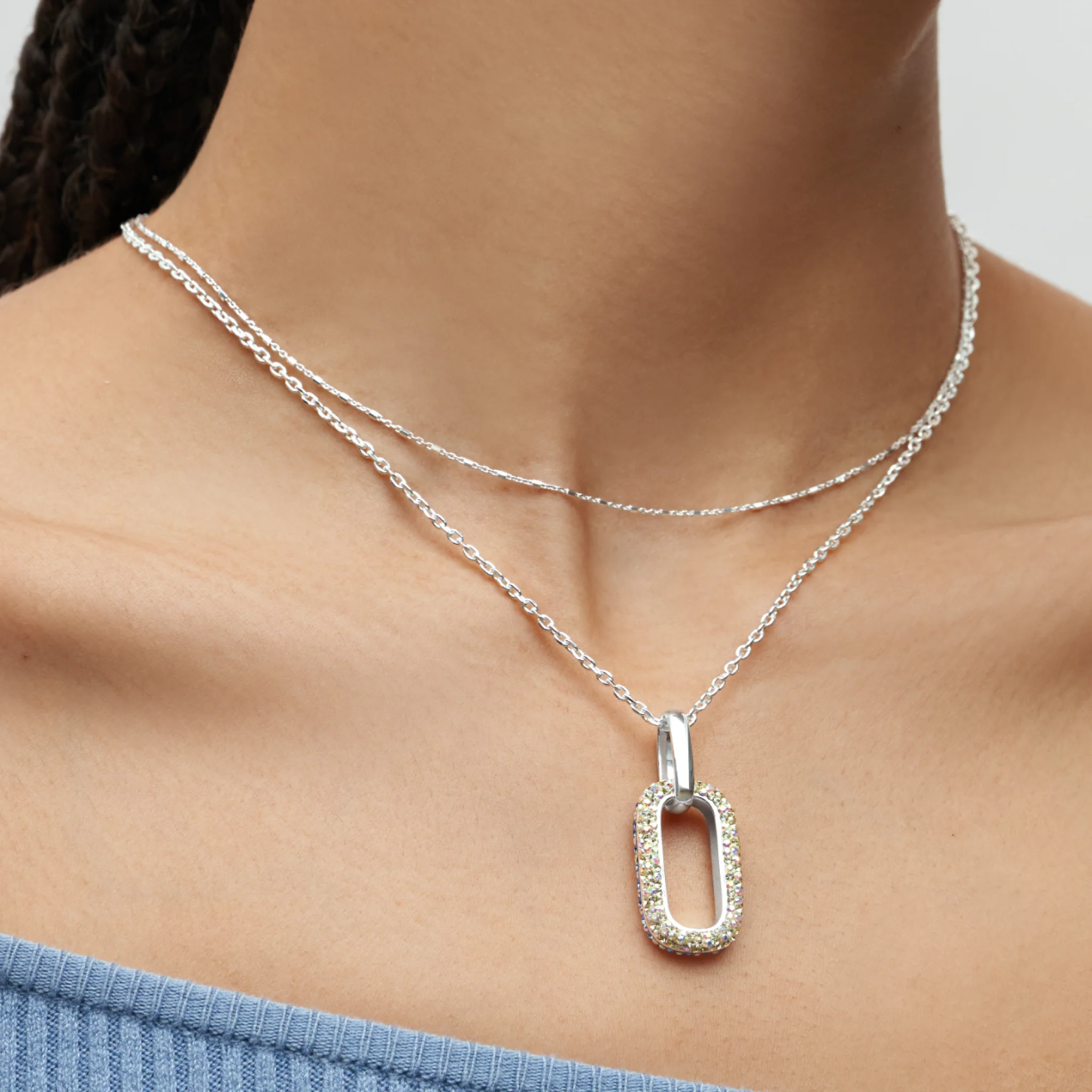 Rolo Slider Chain Necklace - Image 6