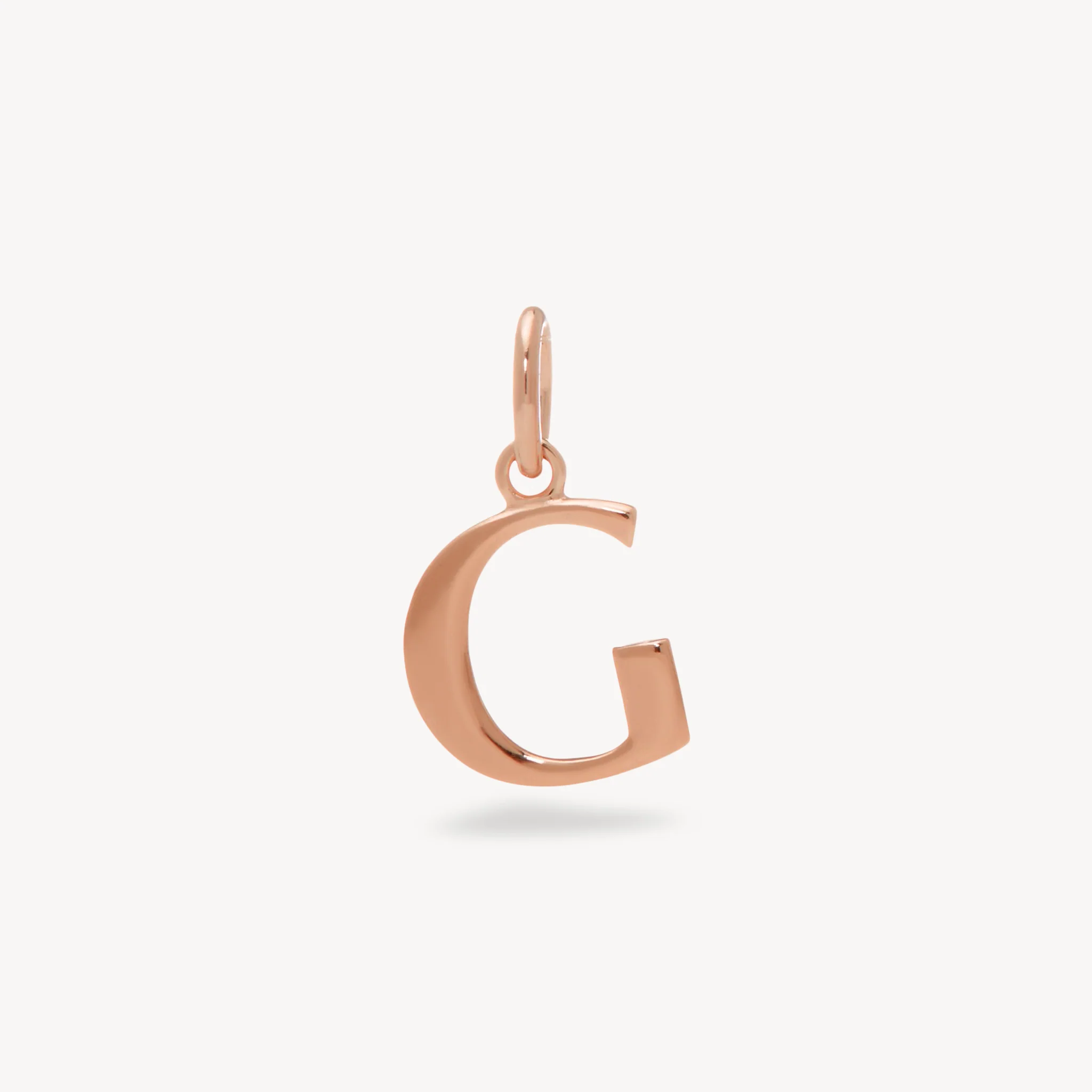 14k Rose Gold Vermeil Letter Charm - Image 10