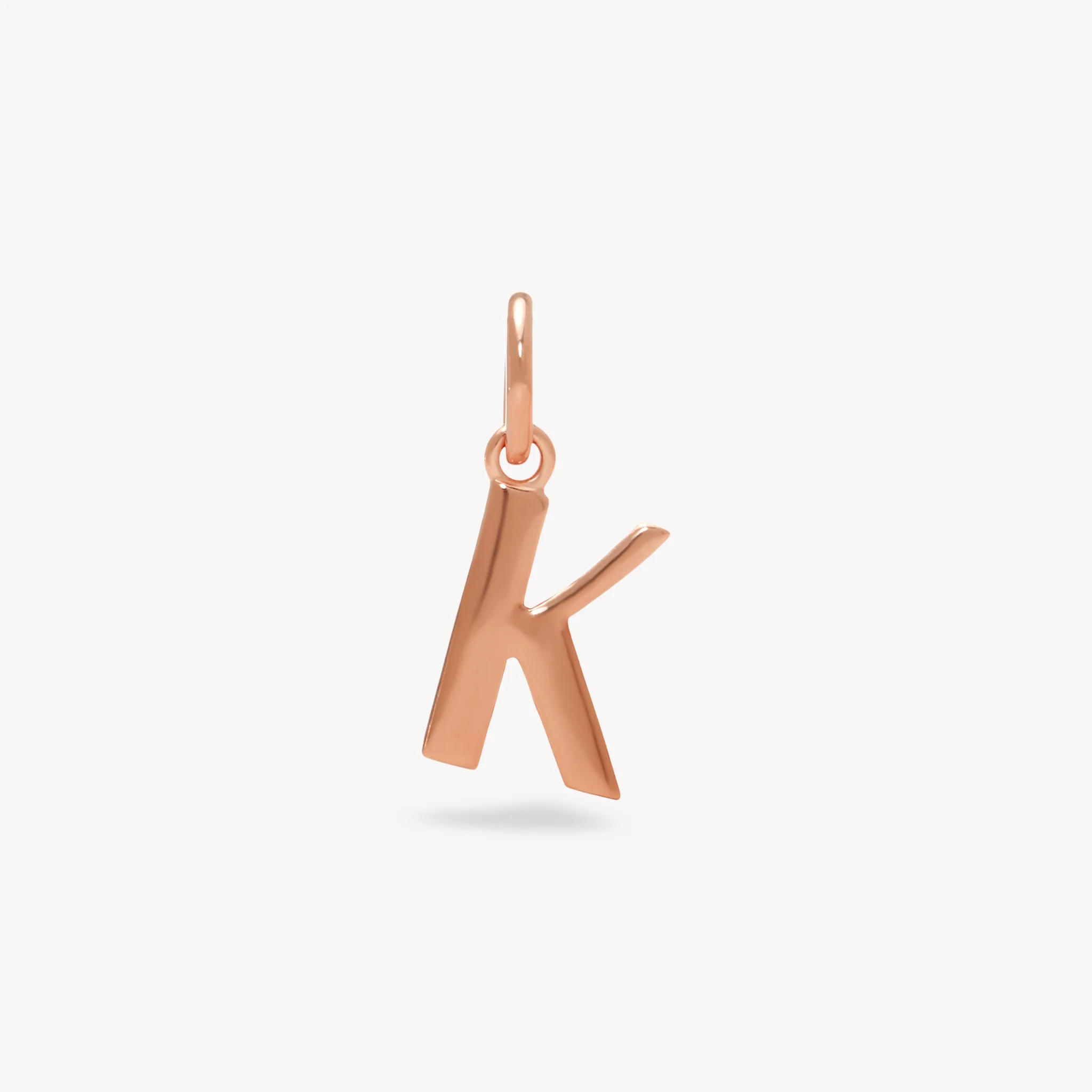 14k Rose Gold Vermeil Letter Charm - Image 14