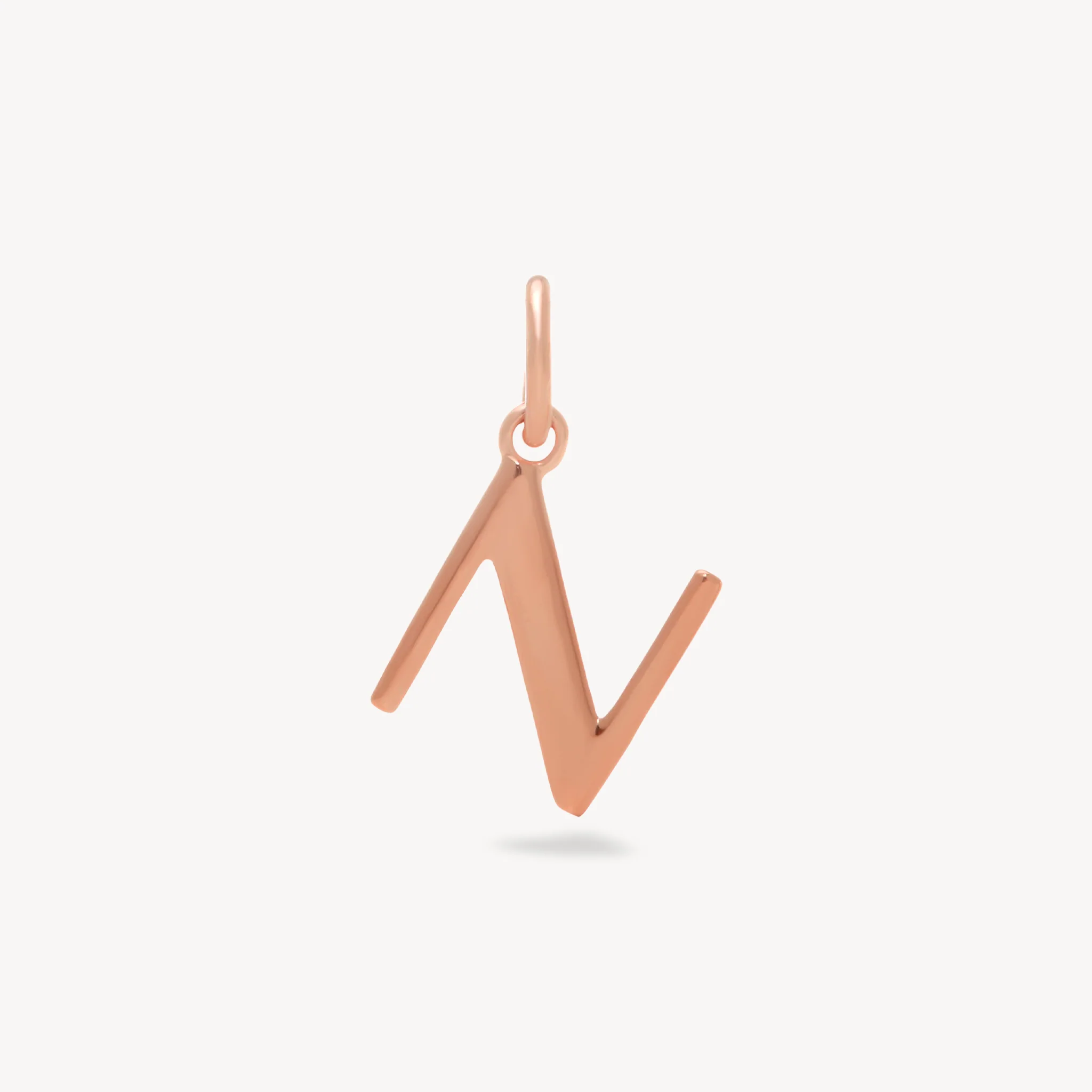 14k Rose Gold Vermeil Letter Charm - Image 17