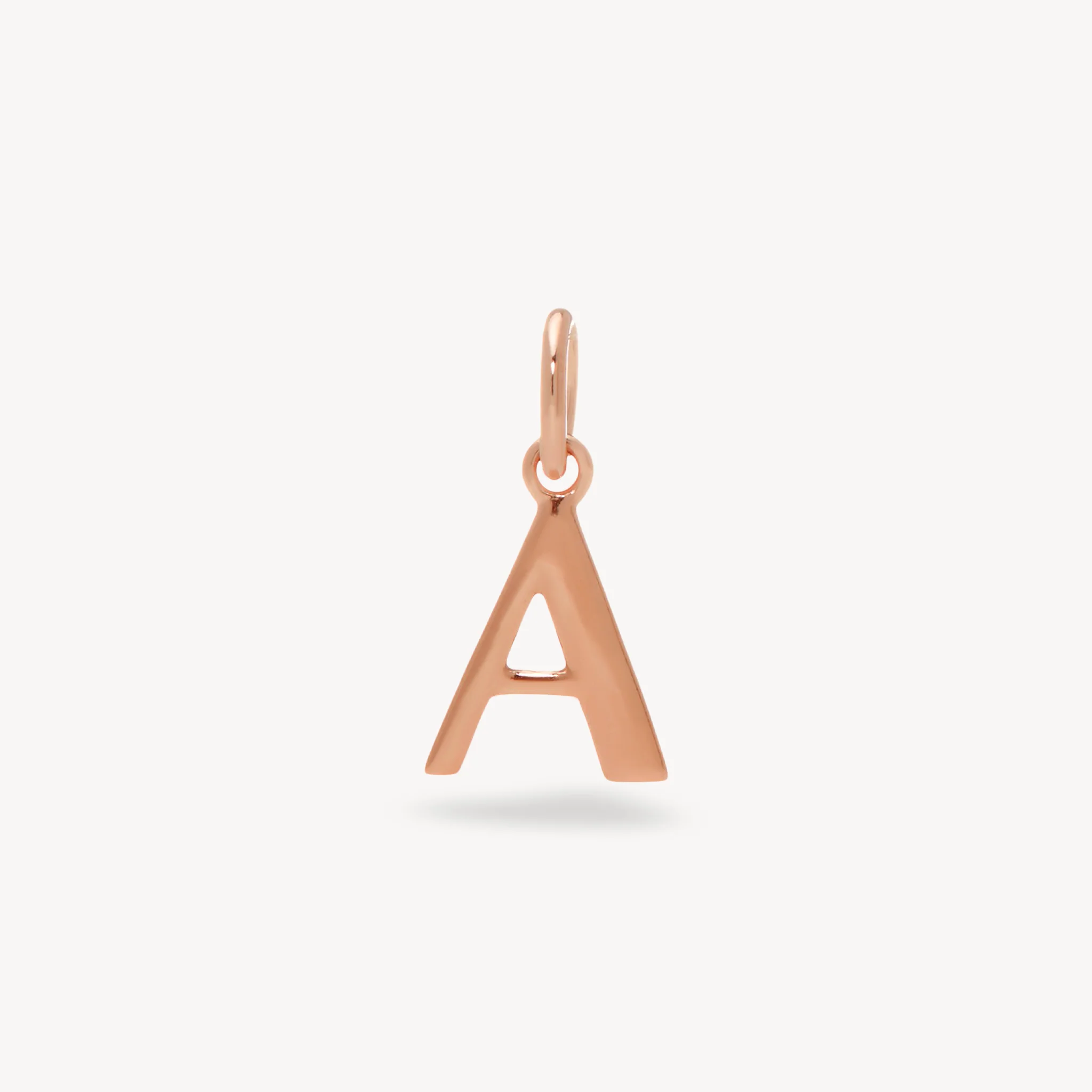 14k Rose Gold Vermeil Letter Charm - Image 4