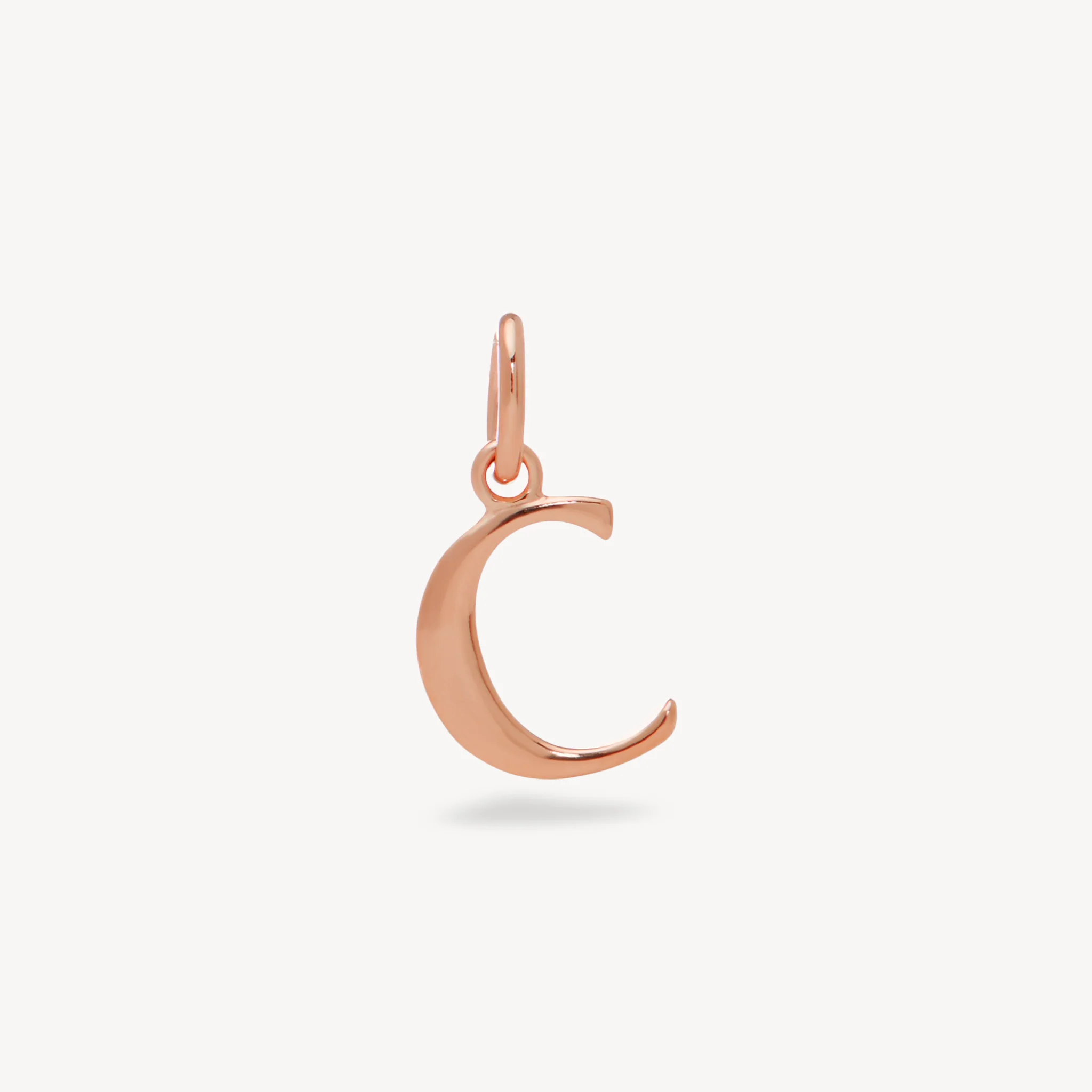 14k Rose Gold Vermeil Letter Charm - Image 6