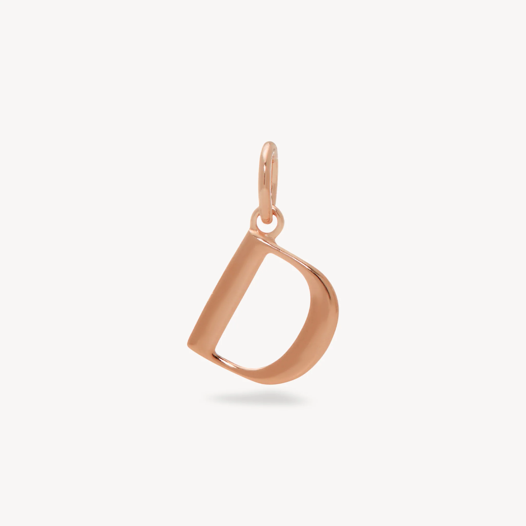 14k Rose Gold Vermeil Letter Charm - Image 7