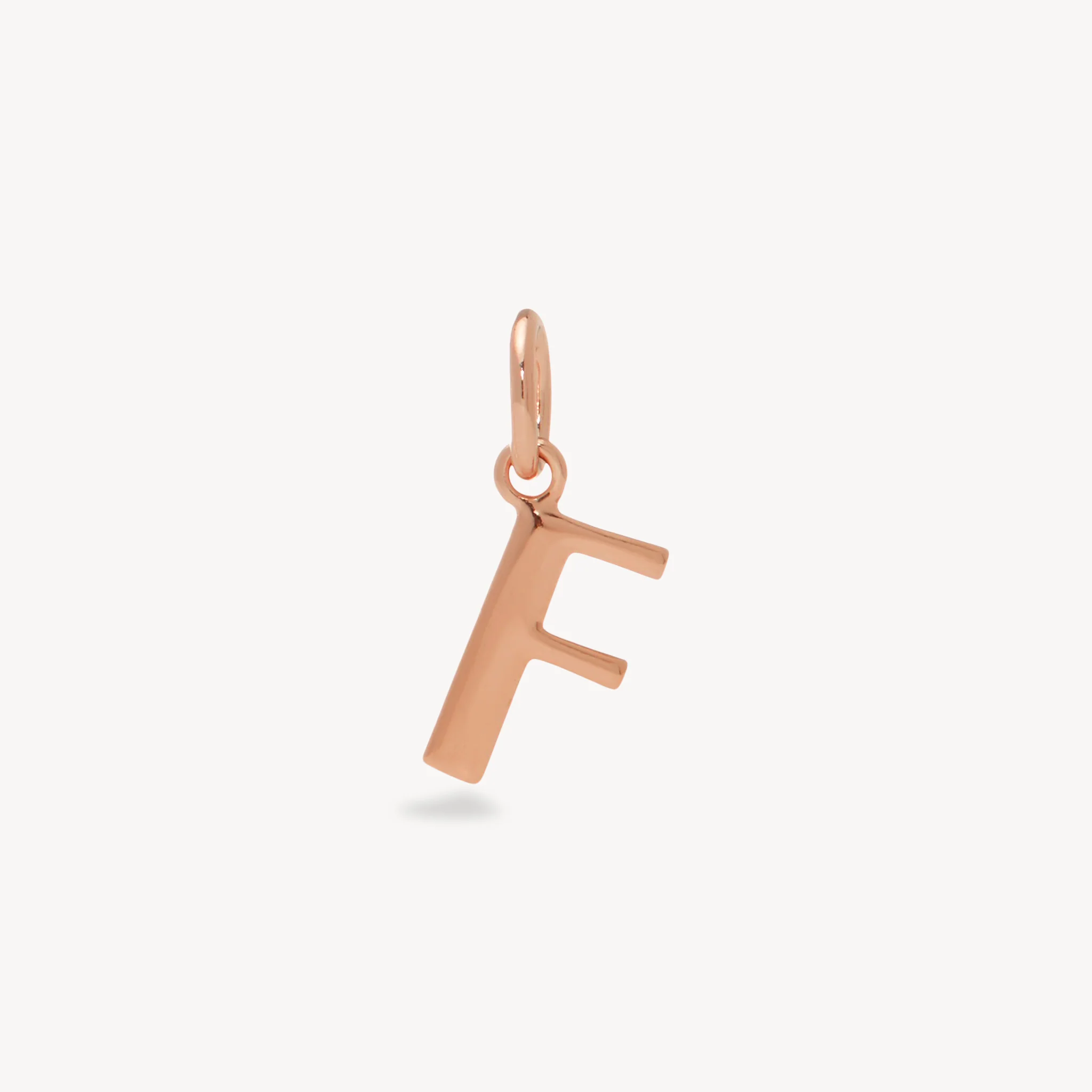 14k Rose Gold Vermeil Letter Charm - Image 9