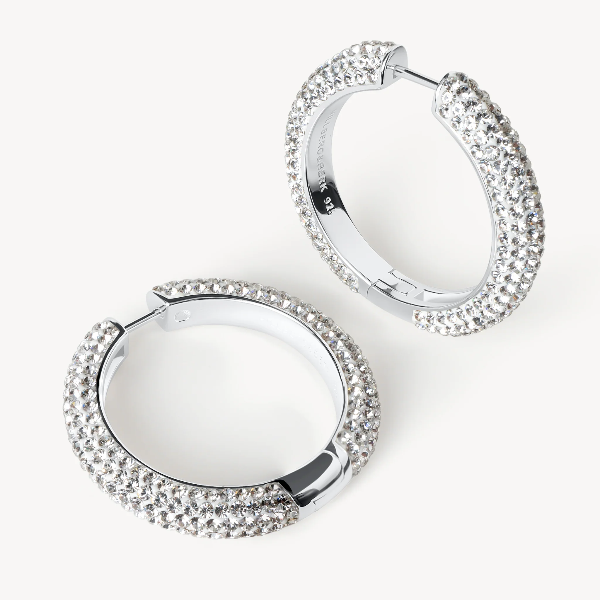 Large Sparkle Hoop Earrings - Image 7