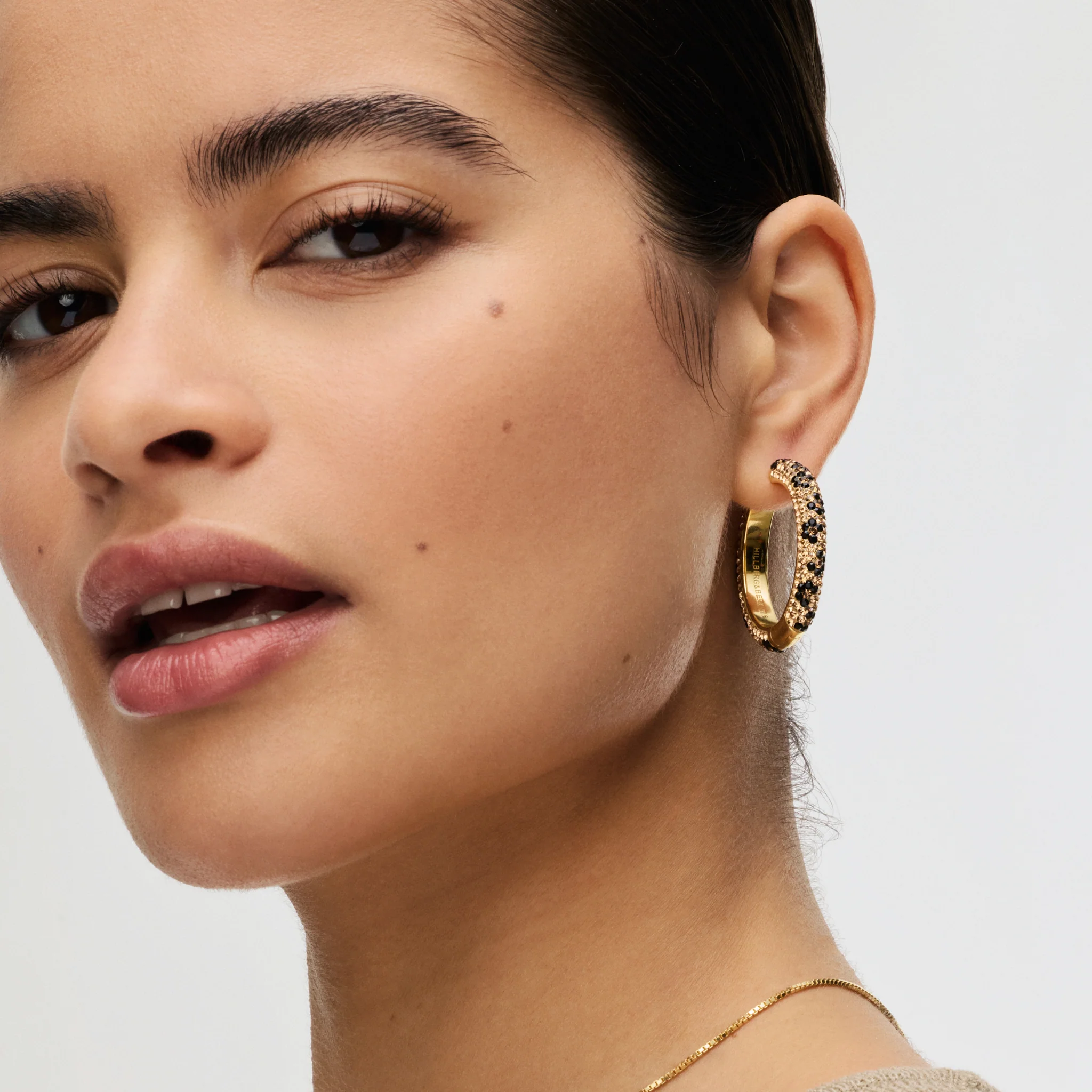 Large Sparkle Hoop Earrings - Image 9