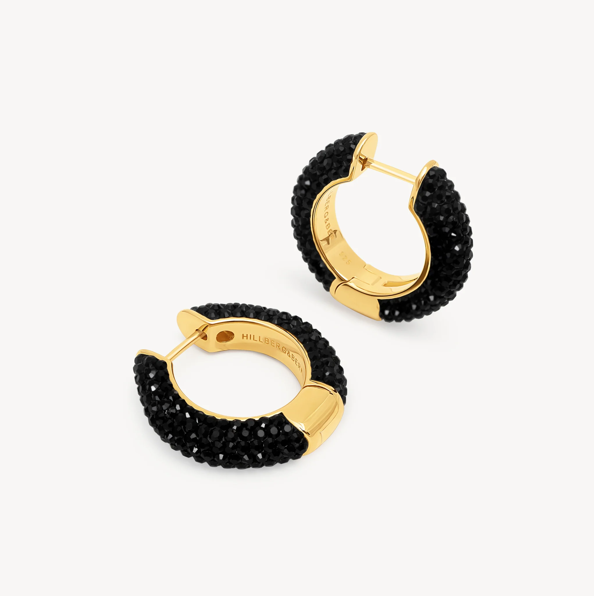 Medium Sparkle Hoop Earrings - Image 15