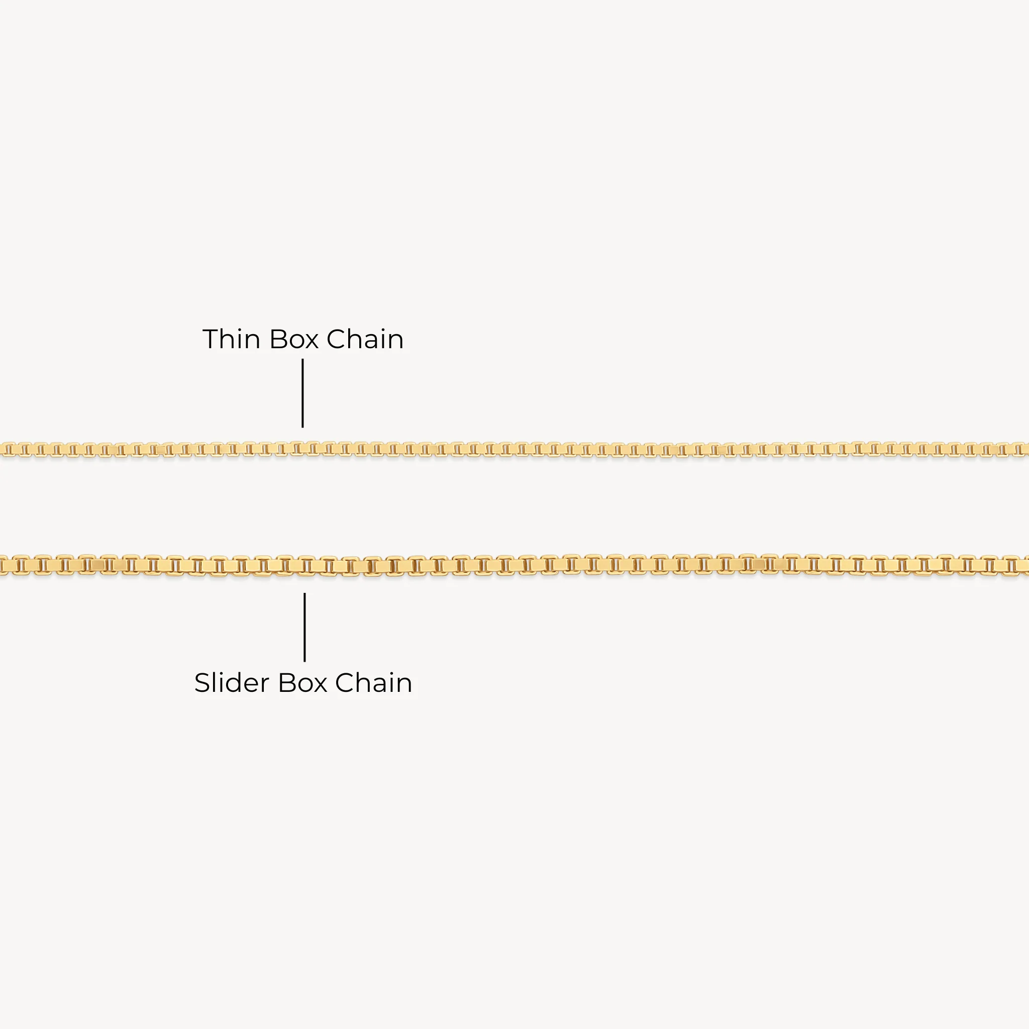 Box Chain Slider Necklace - Image 13