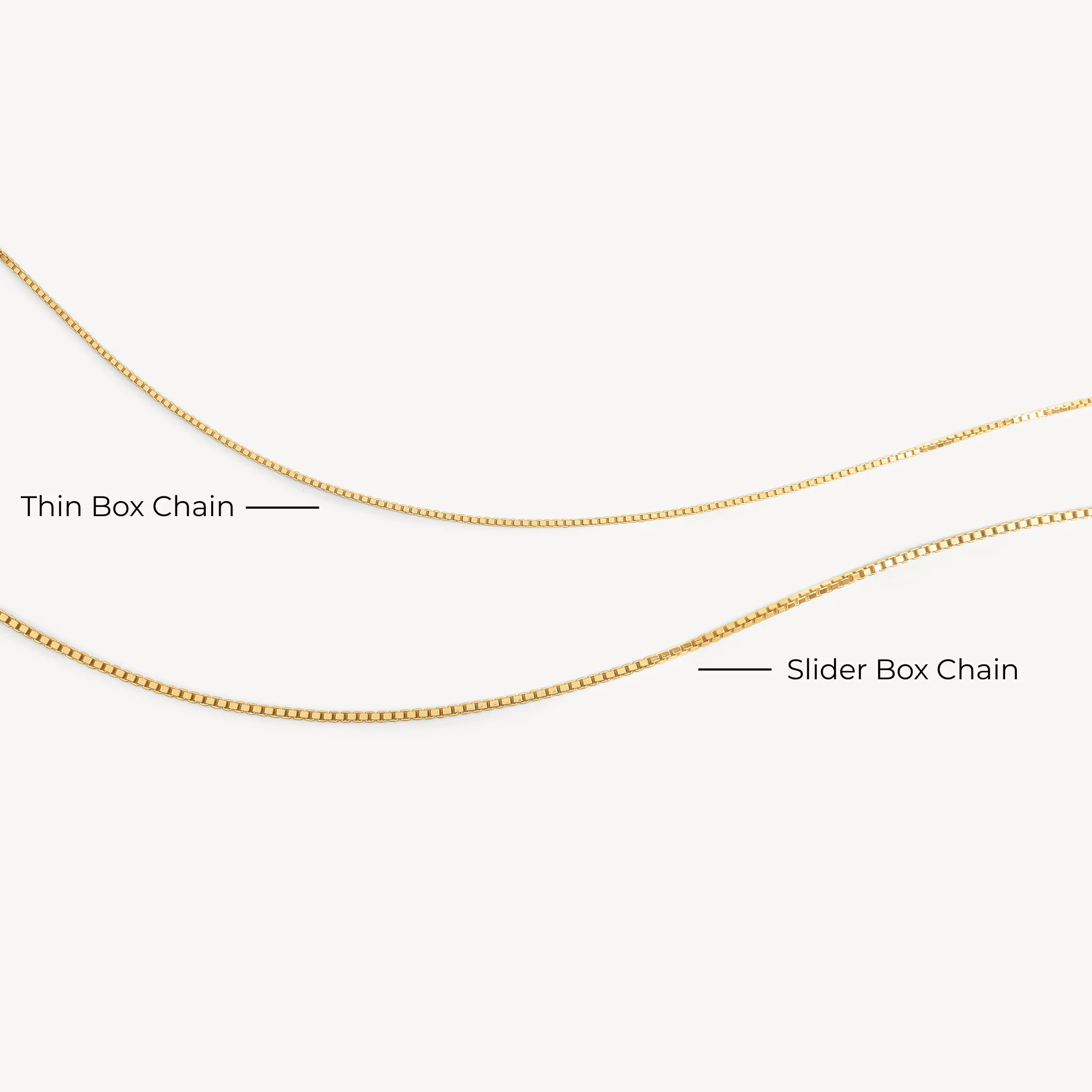 Box Chain Slider Necklace - Image 14